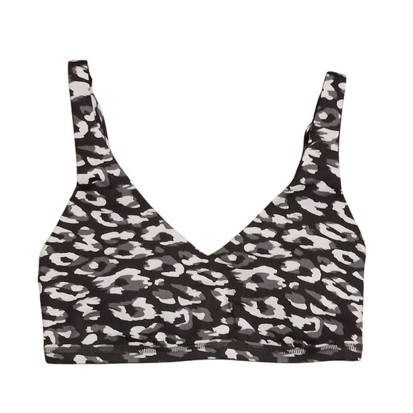 NEW OFFLINE by Aerie Goals Plunge Sports Bra Gray‎ Size S - Picture 2 of 8